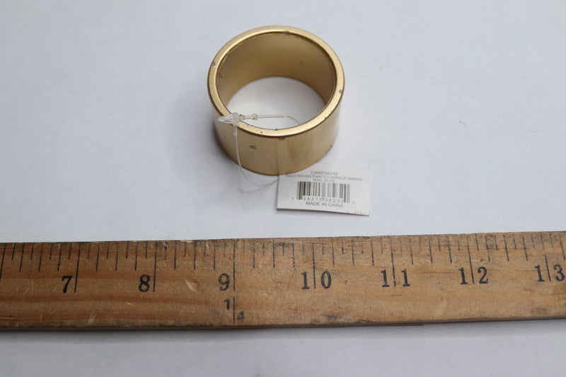 Dii Round Modern Acrylic Painted Napkin Ring Gold CAMZ38232