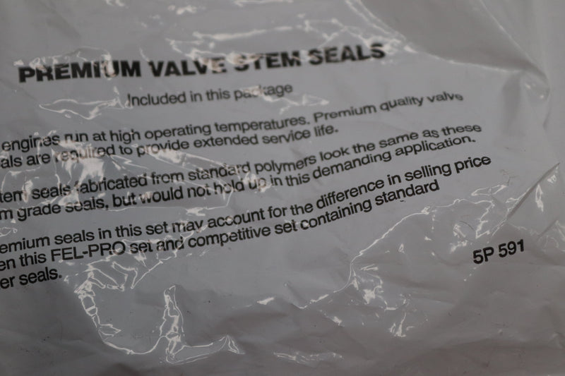 (8-Pk) Fel-Pro Valve Stem Seals Positive Intake & Umbrella Exhaust Blue 5P591