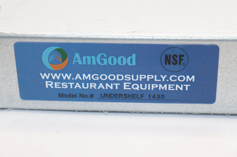 Amgood Undershelf Work Table Stainless Steel 14" x 30"-Damaged Chipped/Scratched