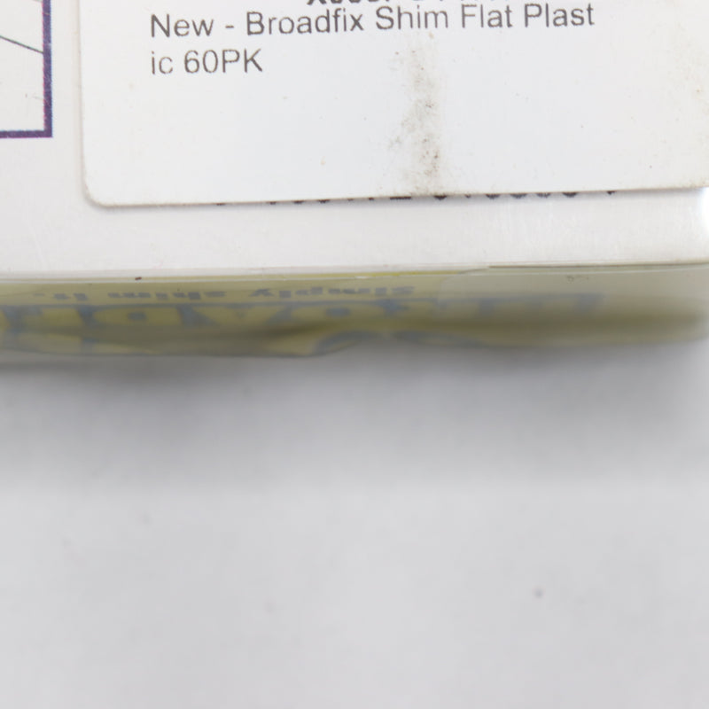 (6-Pk) Broadfix Floor Flat Shims Spacer Plastic 1.13" x 4"