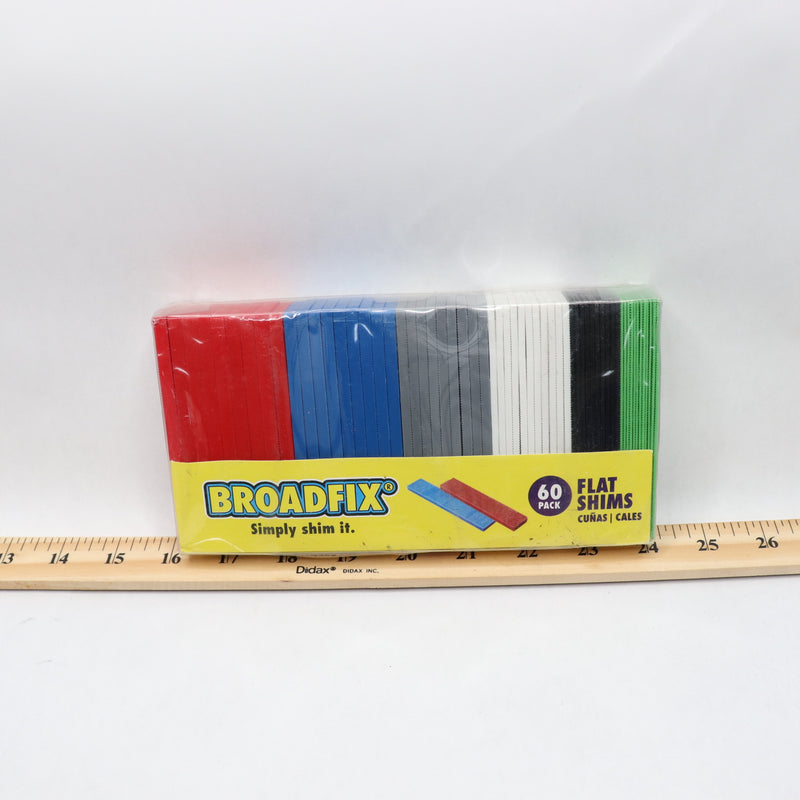 (6-Pk) Broadfix Floor Flat Shims Spacer Plastic 1.13" x 4"