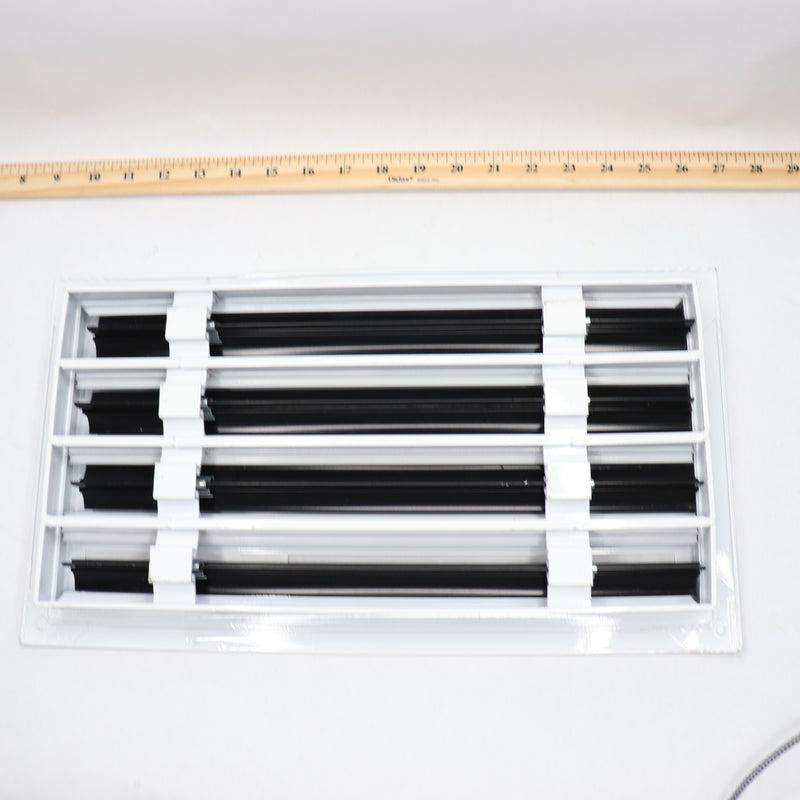 Buildmart Modern AC Vent Cover Aluminum White 18 x 10