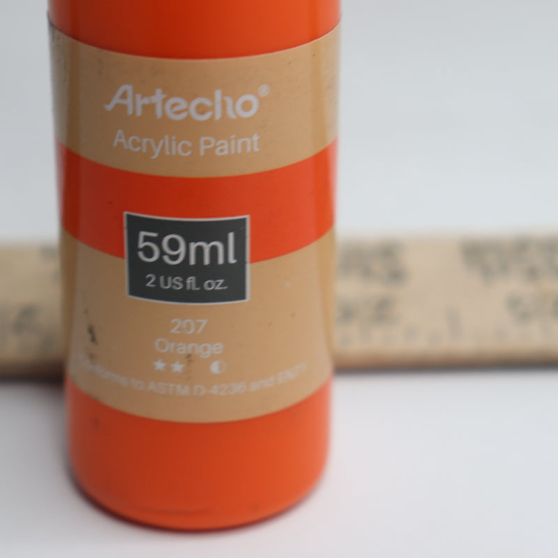 Artecho Art Craft Acrylic Paint Orange 2fl oz 217