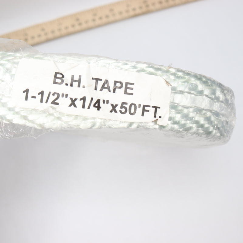 B.H. Tape Fiberglass Gasket Tape 1-1/2" Wide x 1/4" Thick x 50'