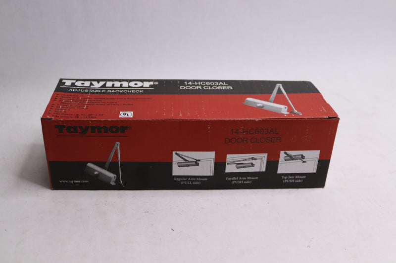 (10-Pk) Taymor Door Closer Aluminum 14-HC603AL