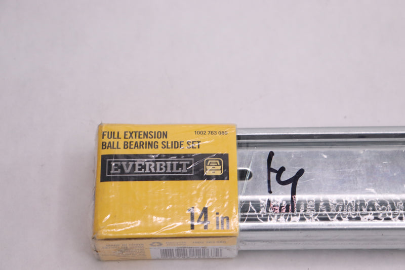 Everbilt Full Extension Side Mount Ball Bearing Drawer Slide Set 14" 1002763080