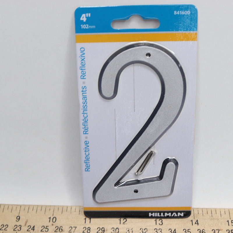Hillman House Number Nail-On Reflective Plastic