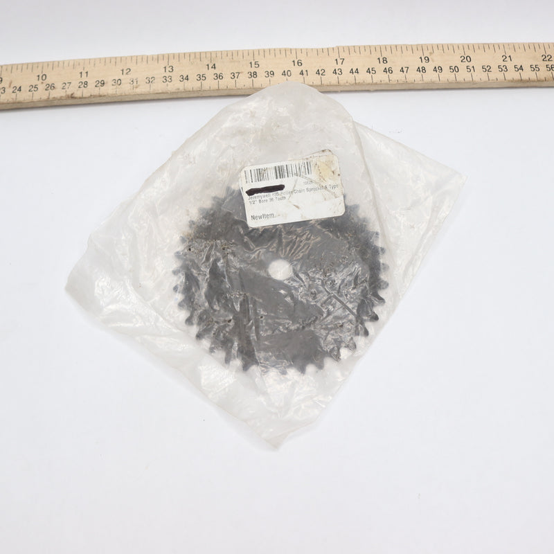 Jeremywell Roller Chain Sprocket Type A 36 Tooth 1/2" Bore