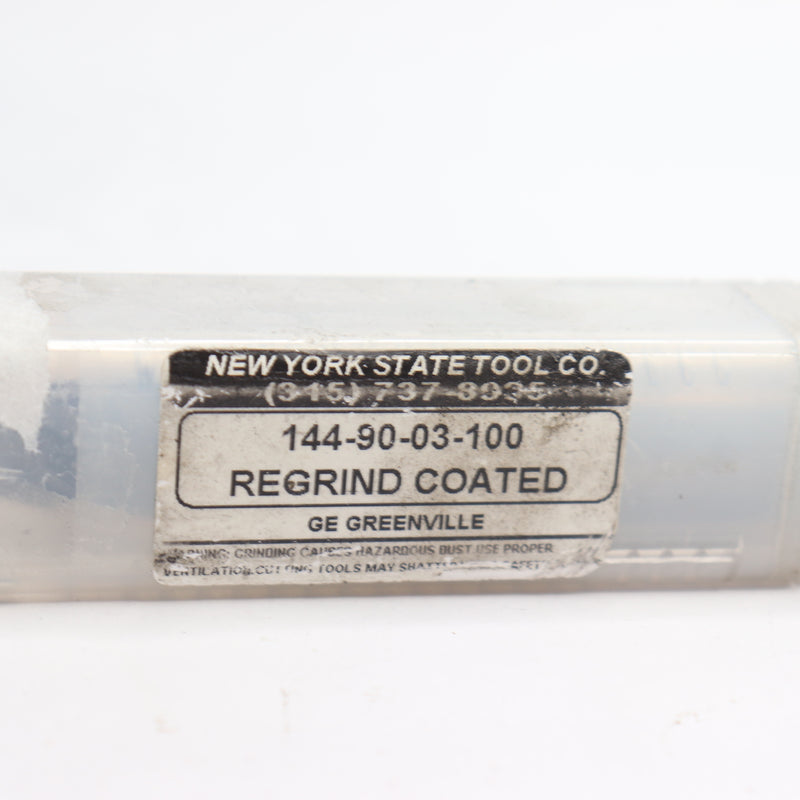 New York Regrind Coated Bit 6 Flute 1" x 4" 144-90-03-100