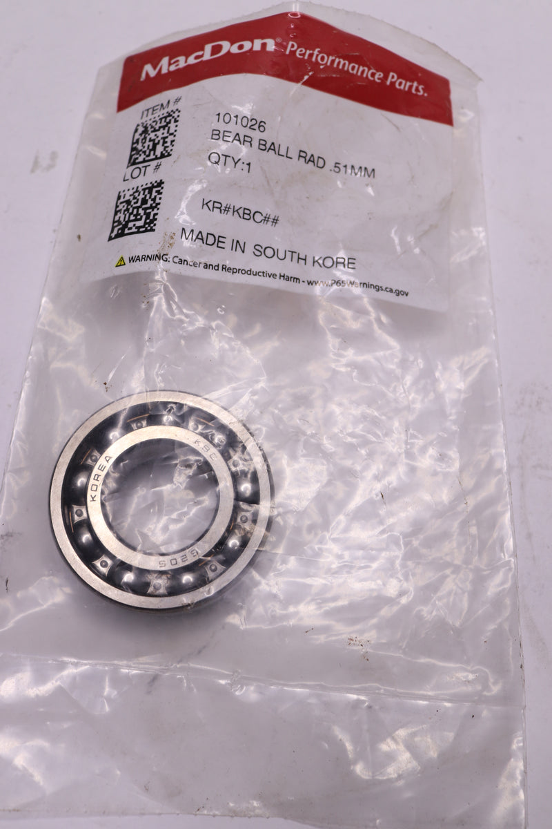 Macdon Radial Ball Bearing .51mm 101026
