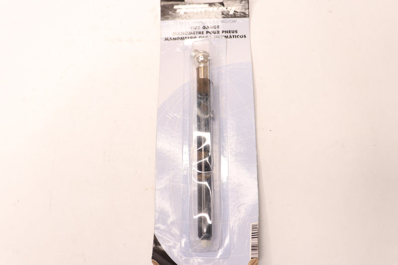 Forney Angled Tire Gauge Metal‎ Silver/Black 10-50psi 75491