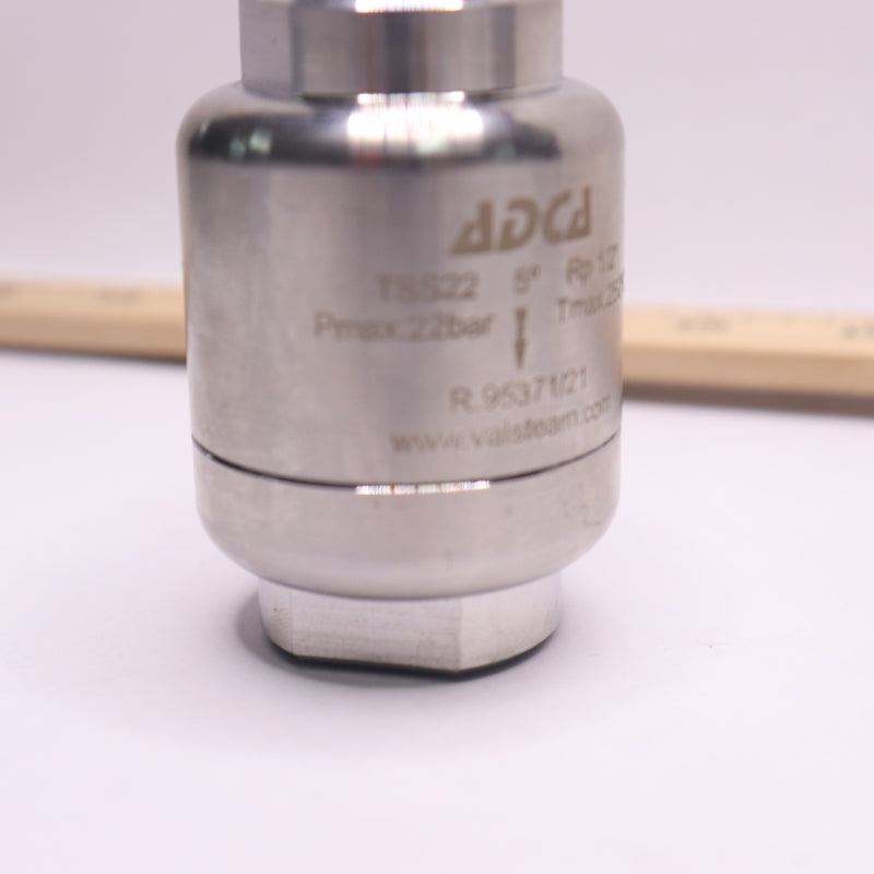 ADCD Threaded Thermostatic Steam Trap Stainless Steel R.108411/22 1/2" TSS22