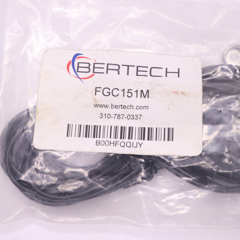 Bertech ESD Anti-Static Low Profile Grounding Cord w/15' Cord 1 Megohm Resistor