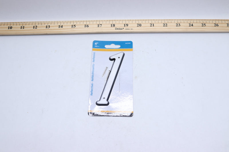 Hillman Nail-On Reflective House Number 1 Plastic 4" 841598
