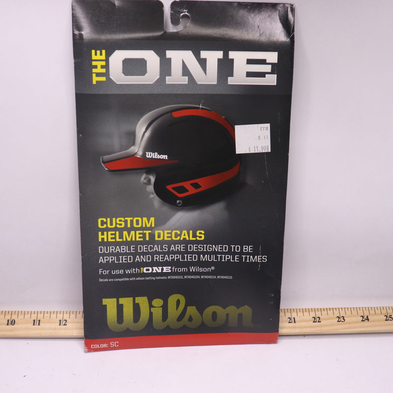 Wilson Custom Helmet Decal Kit Navy WTA390105NA