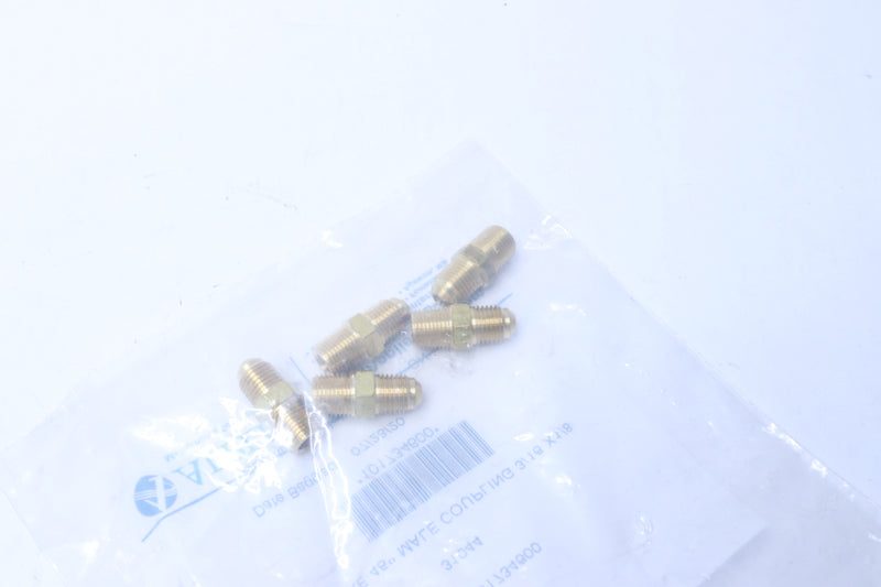 (5-Pk) AMS SAE 45° Flare Connector Brass 3/16" Tube x 1/8" MPT 101734600