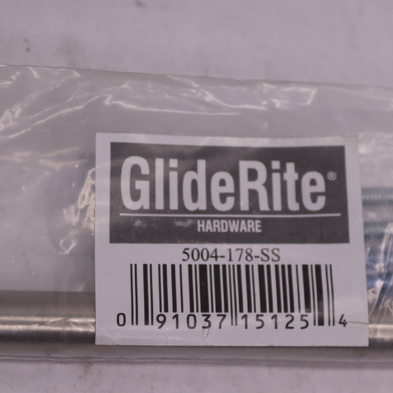 GlideRite Modern Cabinet Bar Pull Stainless Steel 10"L 0.5"W 7"Center to Center