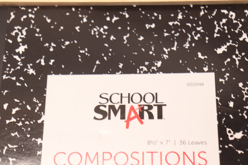 (12-Pk) School Smart Flexible Composition Book 8-1/2" x 7" 36 Leaves 002046