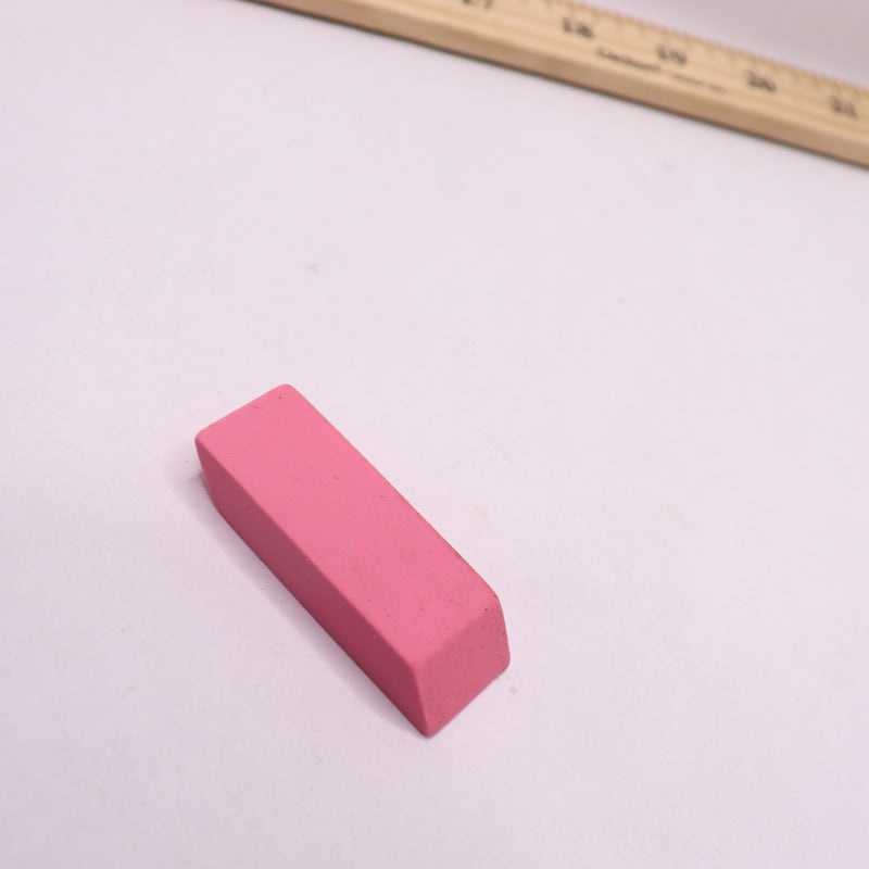 School Smart Beveled Block Erasers Medium Pink 077355