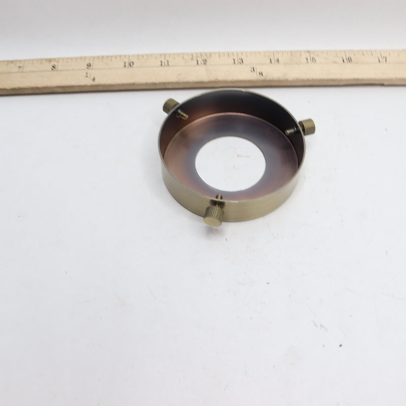 Shade Holder Steel Antique Brass Finish 3.25" Diameter HR-314B-AB