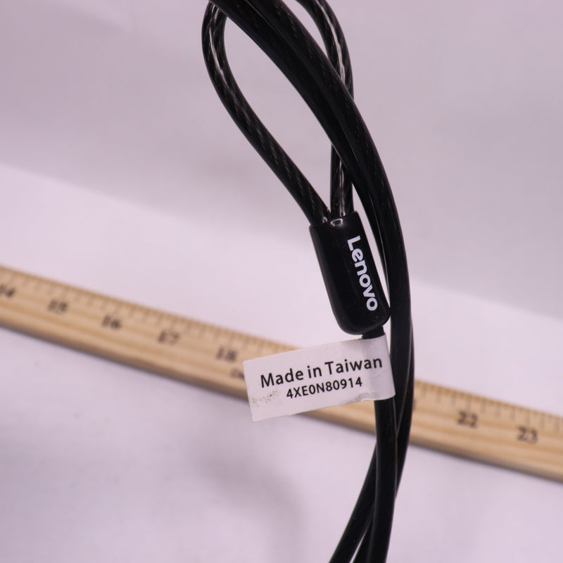 Lenovo Cable Lock Carbon Steel Black 6' 4XE0N80914
