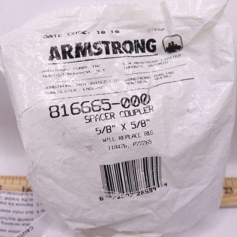 Armstrong Circulator Pump Coupler 5/8&quot; X 5/8&quot; Black 816665-000