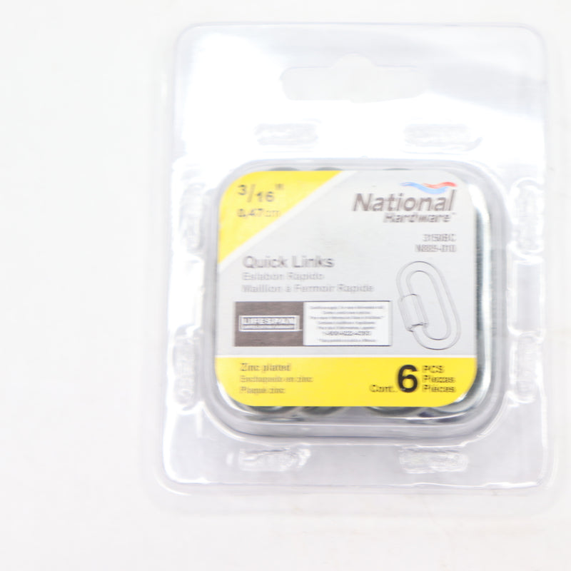 (6-Pk) National Quick Link 3/16" N889-010