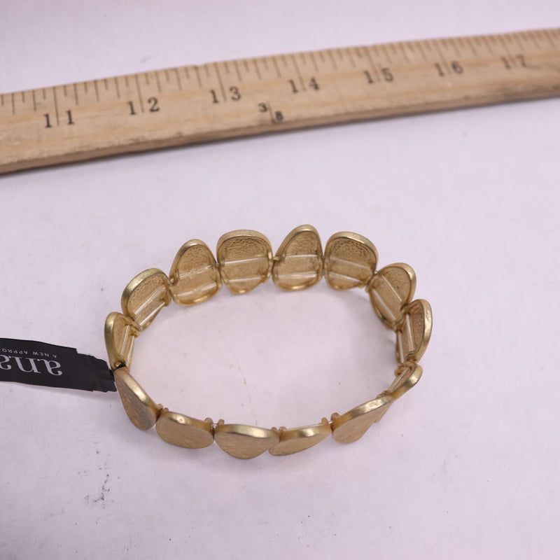 A.N.A. Stretch Chunky Bracelet Metal Matte Gold B18562 GLD