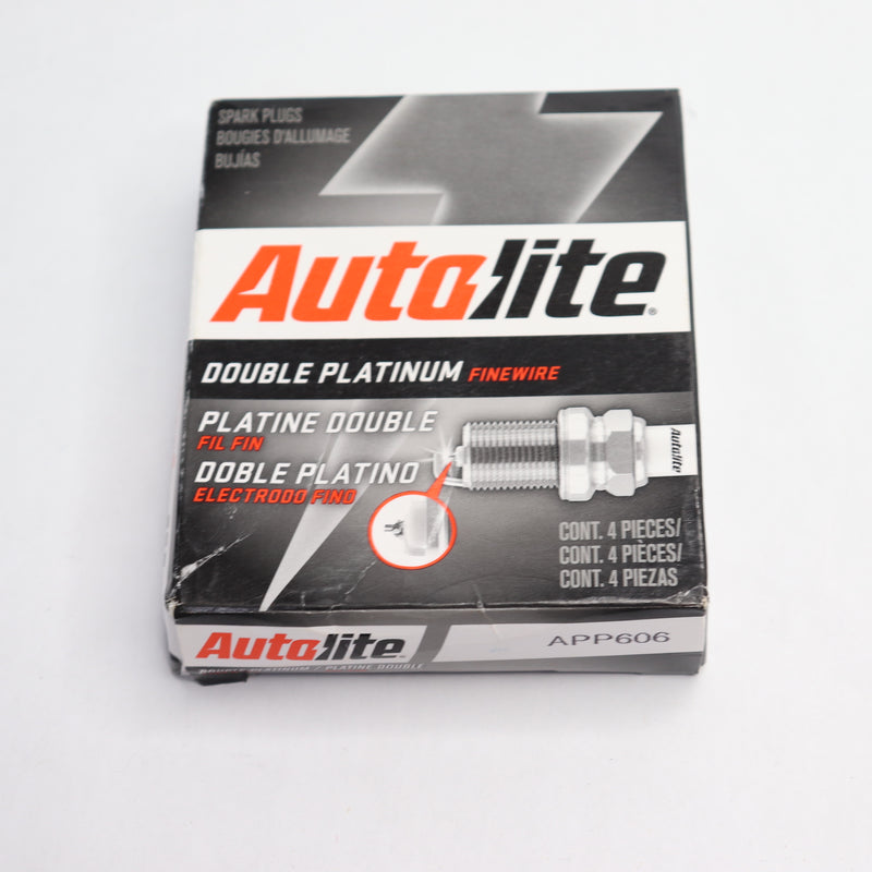 (4-Pk) Autolite Spark Plug Platinum Double APP606