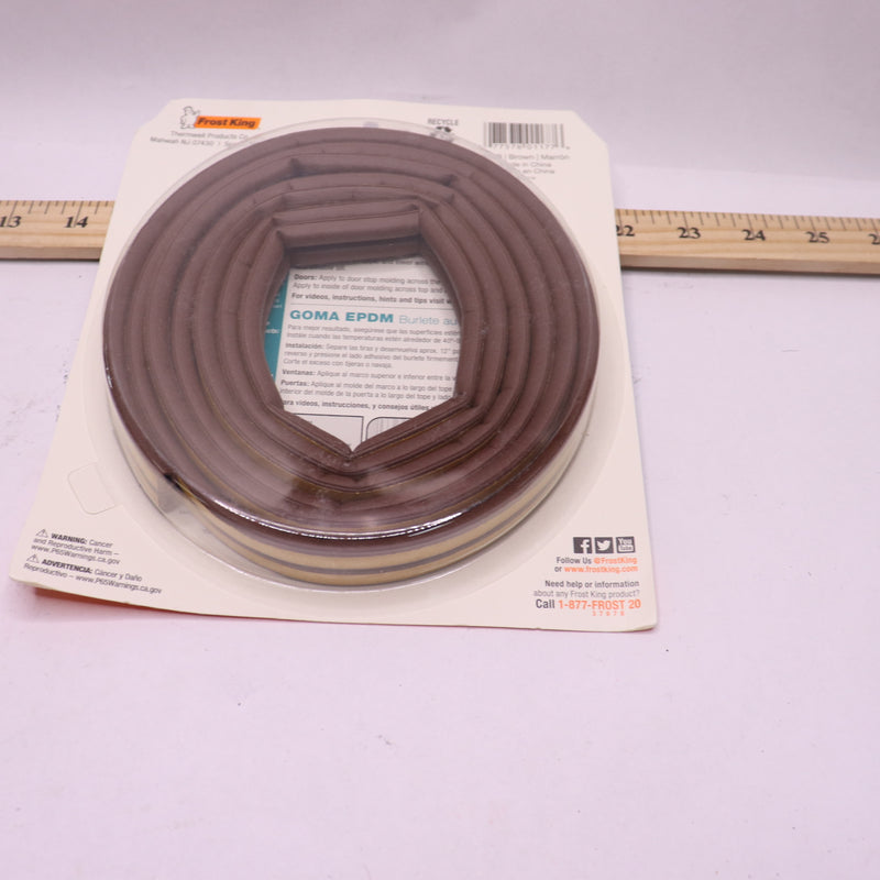 Frost King Extreme Weatherseal Rubber 5/16" x 1/4" T x 17 Ft V25B
