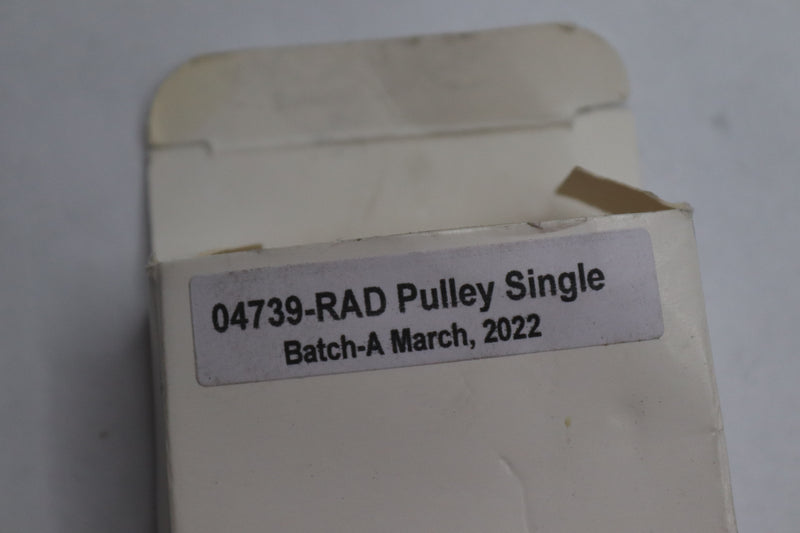 Sheave Pulley Single Black 49mm Diameter 04739-RAD