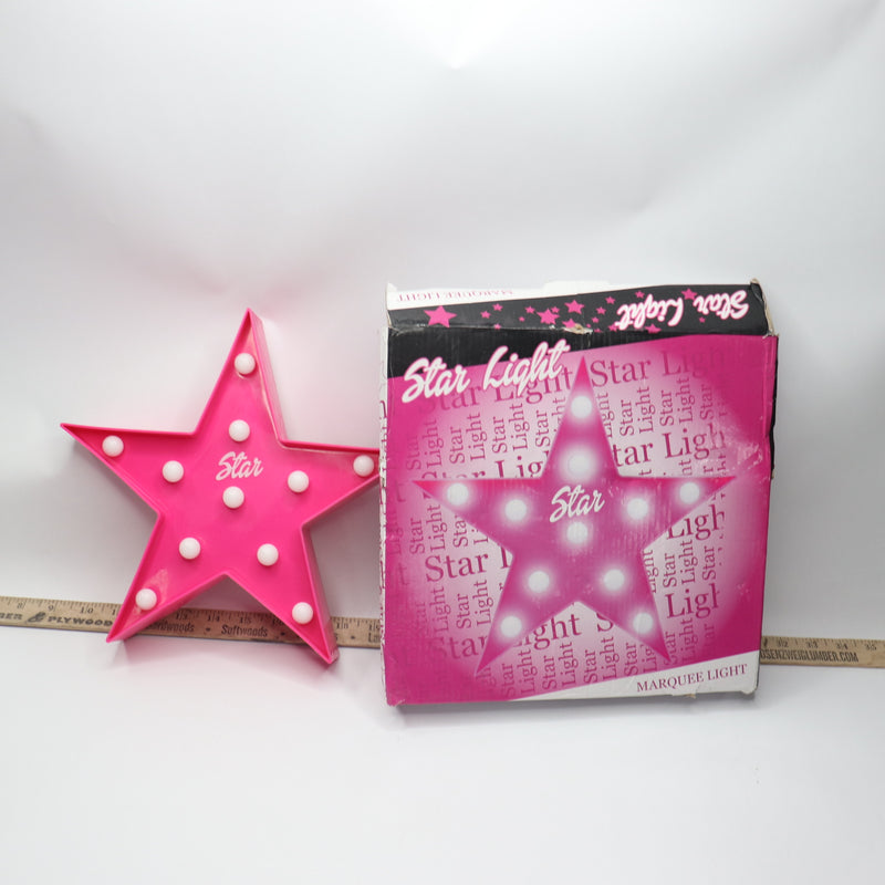 Star Battery Powered Star Light Pink 2158 - Battery Not Included