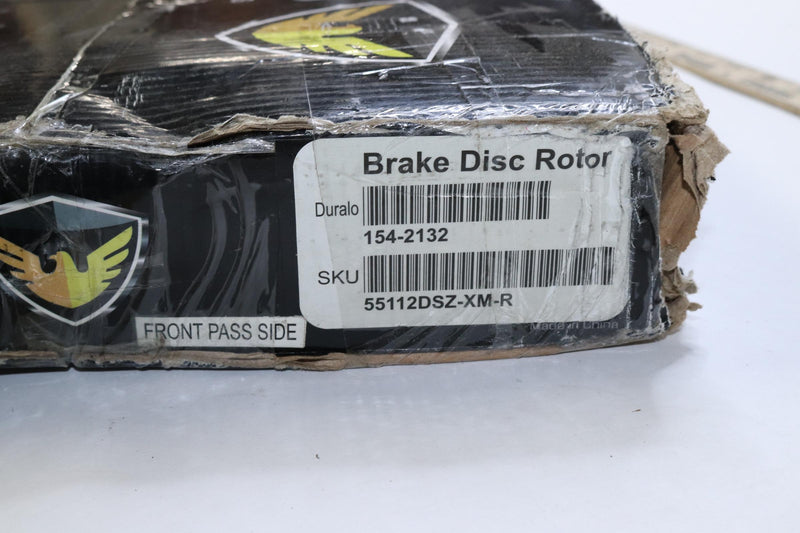 Duralo Front Right Drilled Slotted Brake Rotor Disc 154-2132