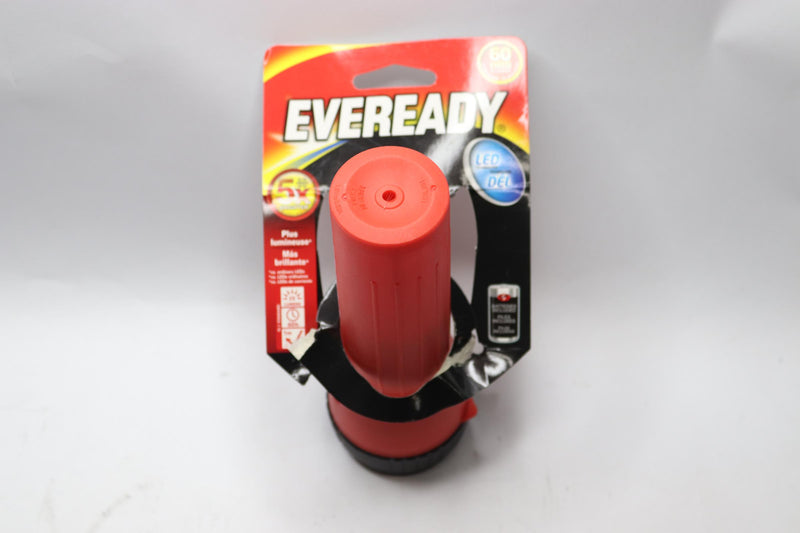 Eveready Economy LED Flashlight Carbon Zinc Battery 9 Lumens Orange EVEL15HS