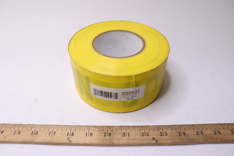 Shurtape Non-Adhesive Caution Flagging Tape Yellow 3" x 1000-ft. 232531