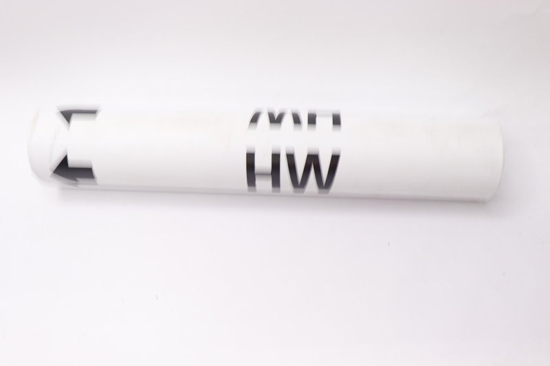 "HW" Wrap Around Pipe Label Style WC 2.5" -3.3"