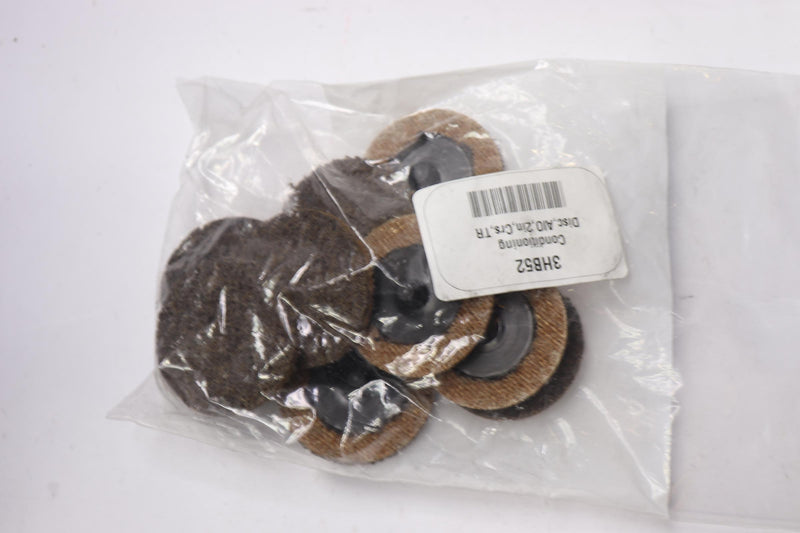 (10-Pk) Arc Abrasives Quick Change Coarse Disc Non-Woven Aluminum Oxide 2-In Dia