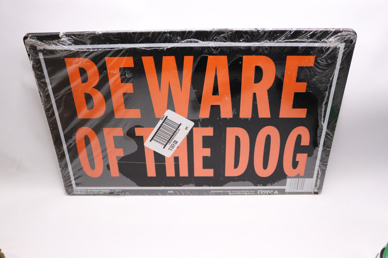 (12-Pk) Hy-Ko Beware of the Dog Sign Aluminum 9.25-In x 14-In 838