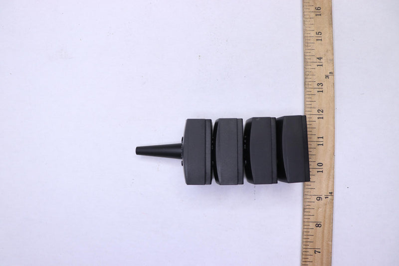 (4-Pk) Bogen Terminal Block Electrical Cover Black 2-7/8"x1-7/8"x2-3/6" ASTB4