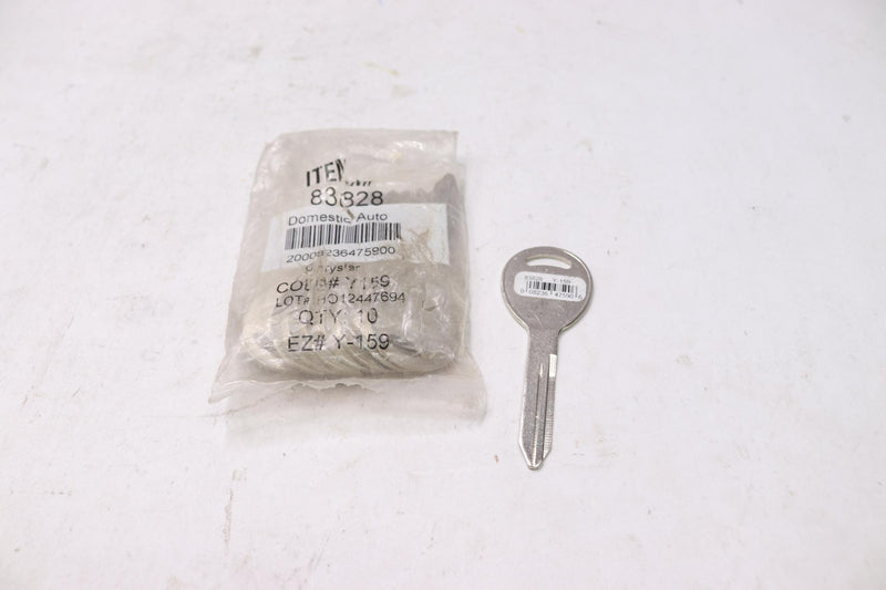 (10-Pk) Hillman Automotive Universal Key Blank Double Sided 83828