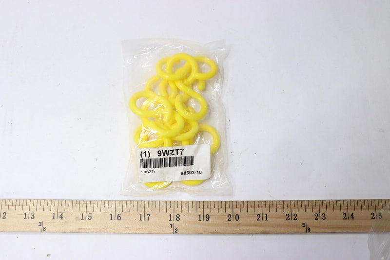 (10-Pk) Mr. Chain Polyoxymethylene S-Hook Gloss Finish Yellow 2-In 50302-10