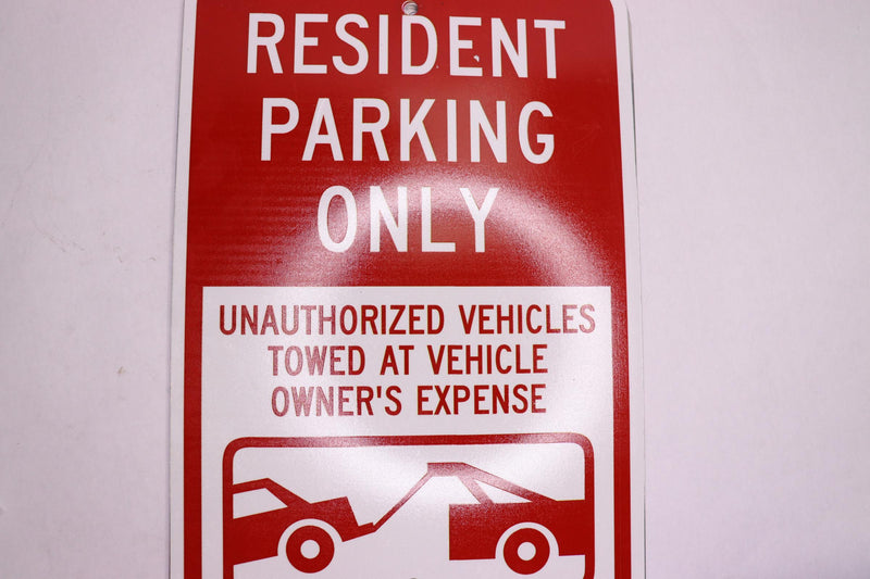 American Sign Co. Reserved Parking Sign Non-Reflective 63 Mil Aluminum 7" x 10"
