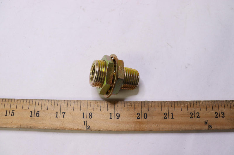 J&B Soild Brass Water Tank Connector 3/8" Female x 1/2" Male 38517