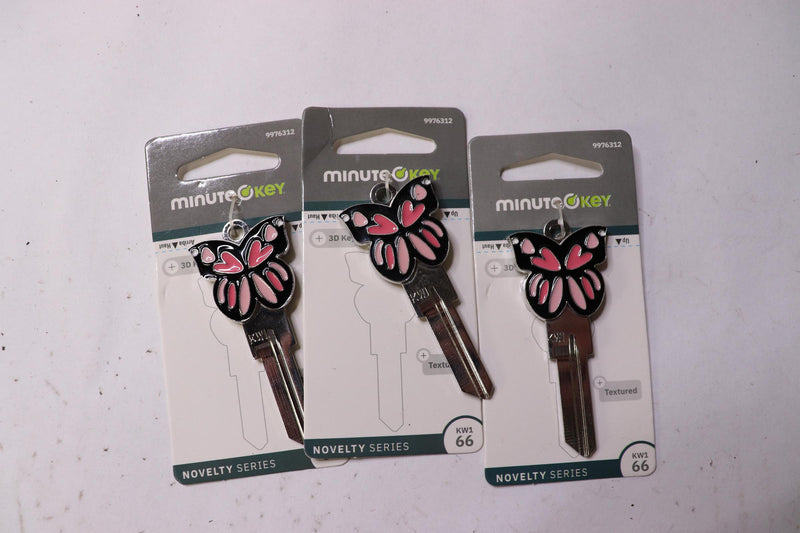 (3-Pk) Minute Key Butterfly Keys KW166 9976312