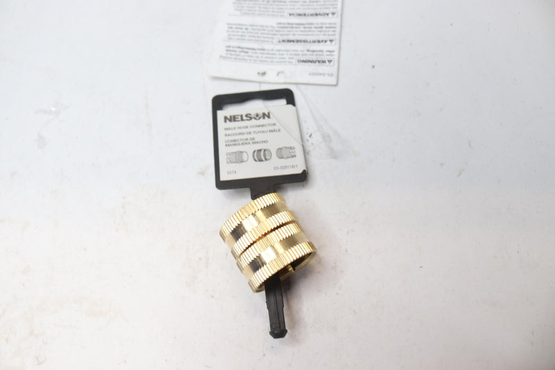 Nelson Male Hose Connector Brass 03029116R1
