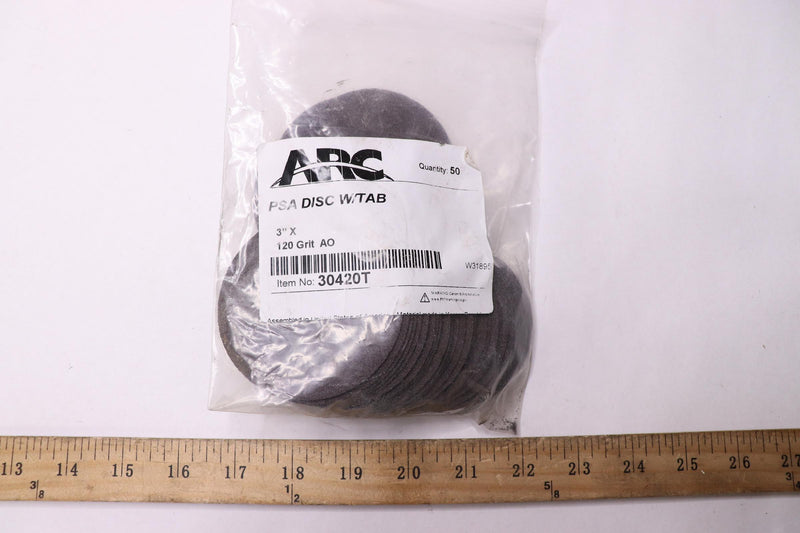 (50-Pk) ARC Abrasives PSA Discs Aluminum Oxide 120 Grit 3" 30420T