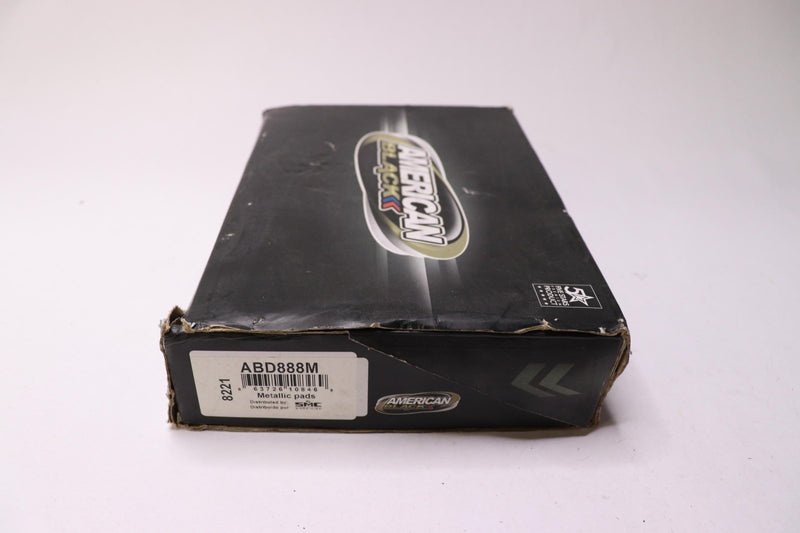 American Black Professional Semi-Metallic Front Disc Brake Pad Set ABD888M